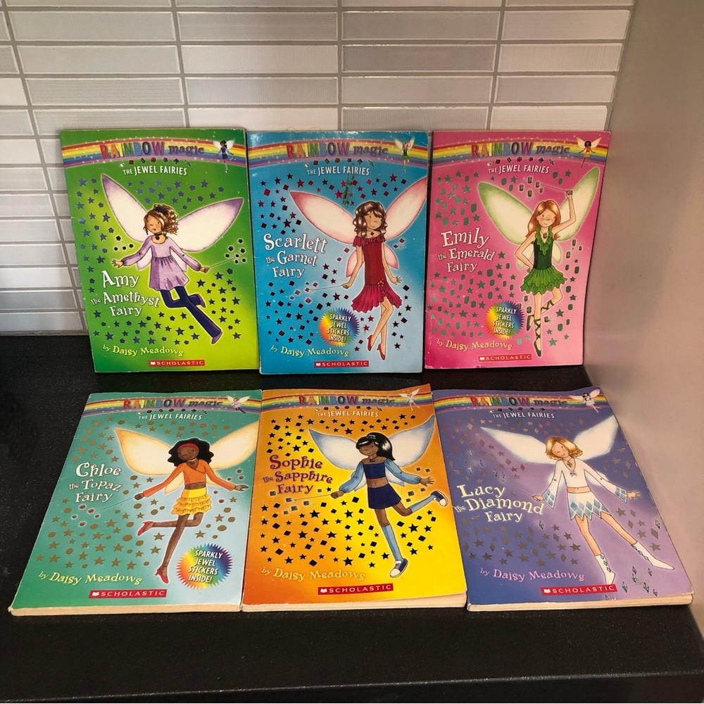 6 Rainbow Magic Jewel fairy books